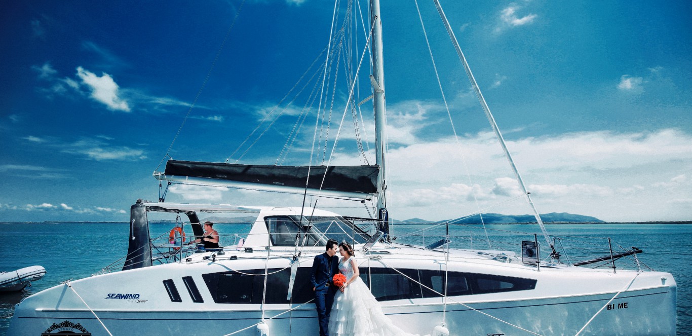 Bến du thuyền Marina Vũng Tàu là 1 trong những nơi của các cặp đôi chụp hình cưới 